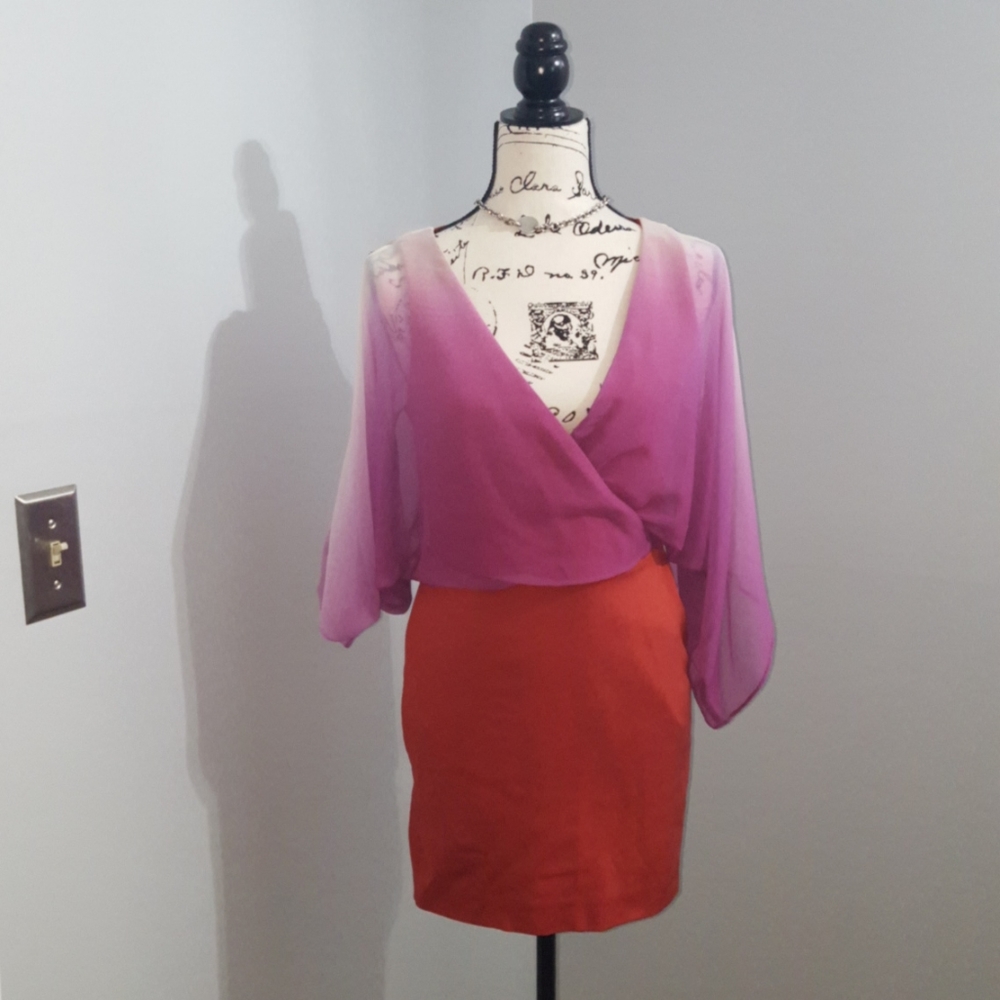 Bebe Color Block Dress